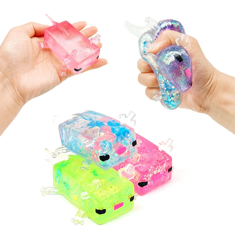 Engraçado axolotl mole alívio do estresse brinquedo lento reboud squeeze brinquedos sensoriais autismo ventilação abreact tabas mole presente de festa