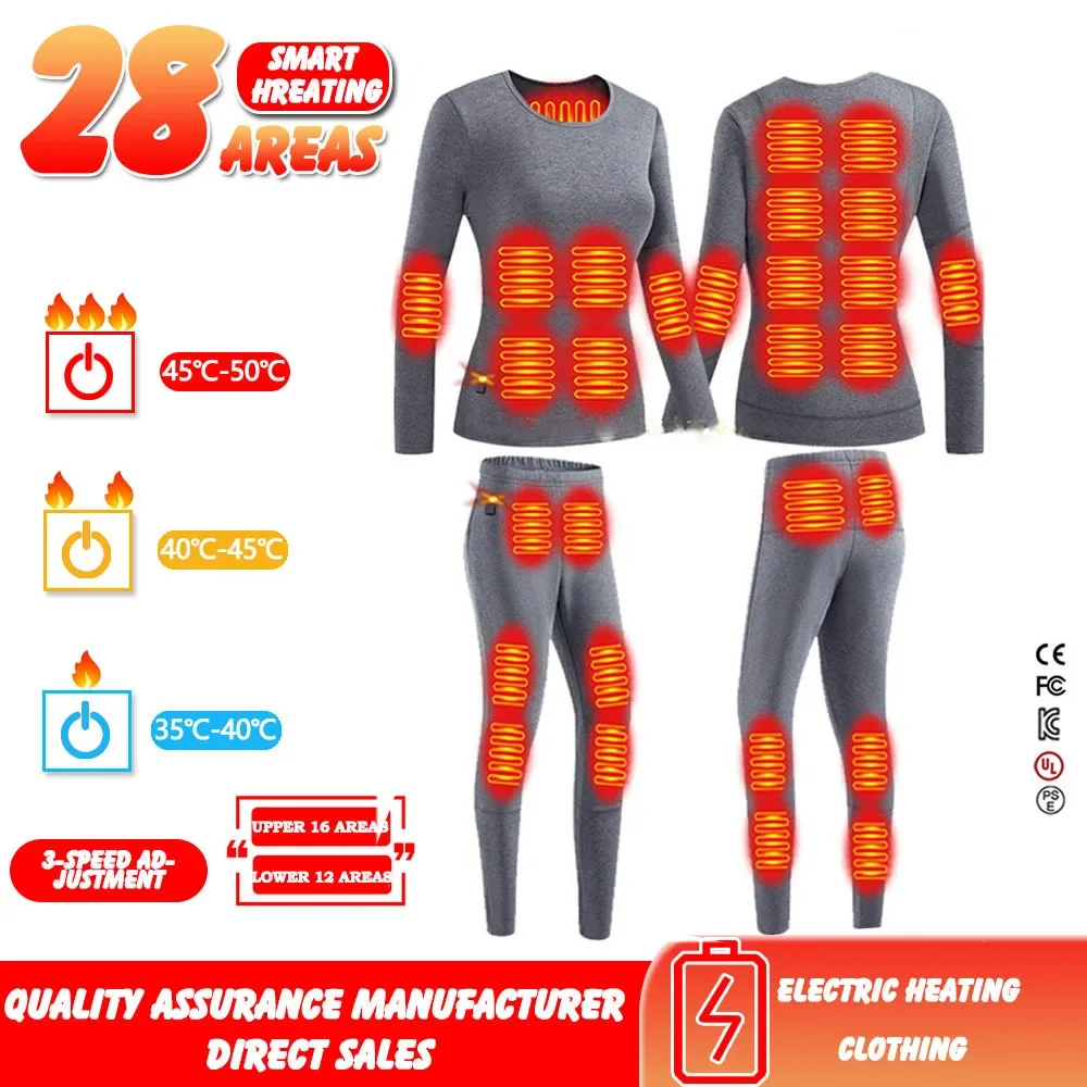 

Electric Heating Clothing Heated Underwear Lightweight Intelligent Constant Temperature Long Sleeved Men's Women's Underwear