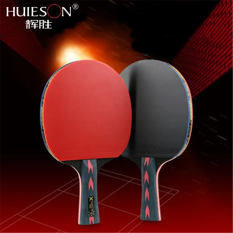 Huieson-raqueta de tenis de mesa de carbono, 5 estrellas, entrenamiento profesional mejorado, potente palo de paleta de Ping Pong con buen Control, 2 piezas