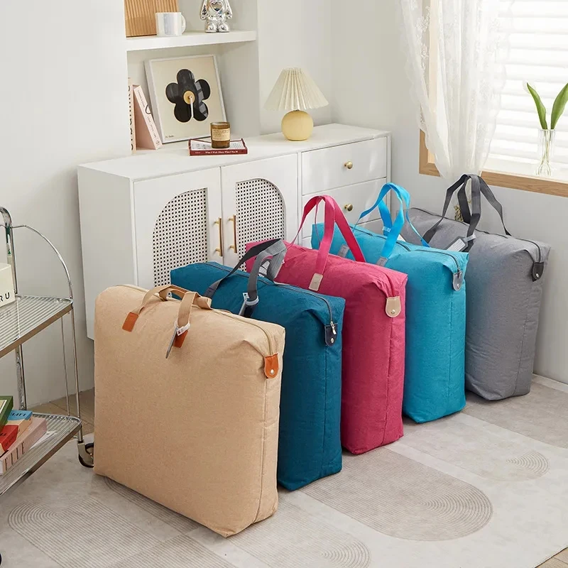 Kindergarten Large Capacity Quilt Storage Bag Oxford Cloth Waterproof Dust Household Clothing Organizing Bag Portable Travel Bag