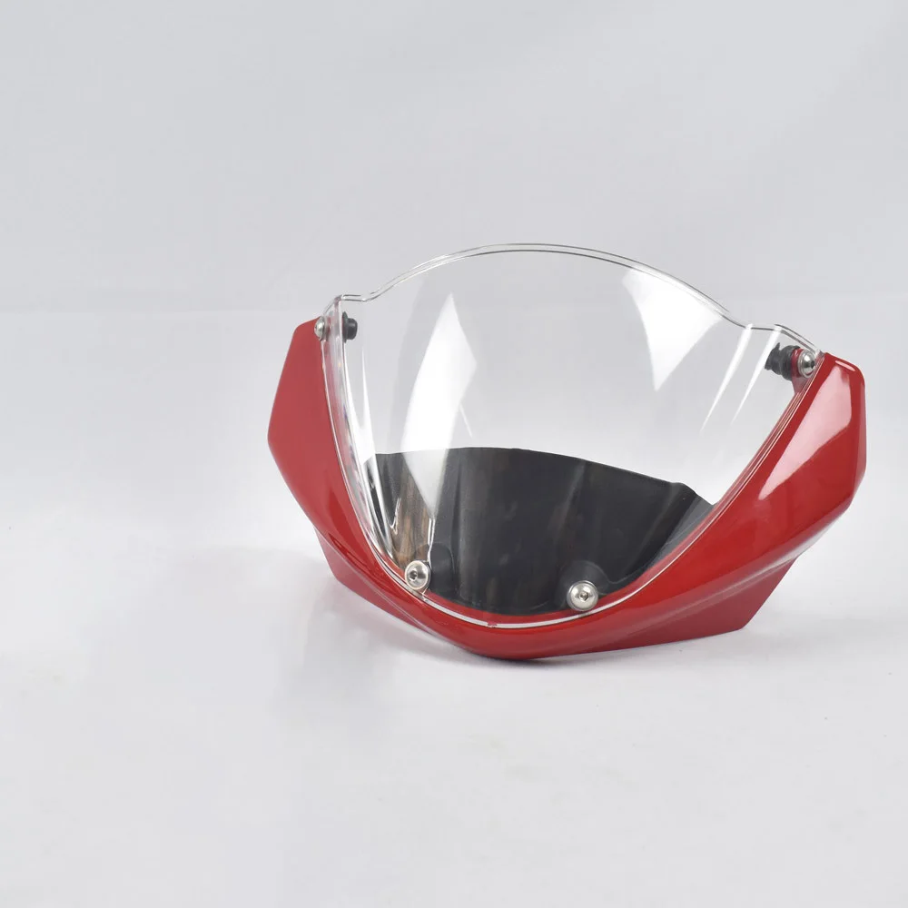 Windshield Assembly with Fairing and Sun Visor for Ducati 696 795 796 M1100 Motorbike ABS and Polycarbonate Build