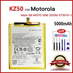 100% Genuine Original KZ50 Battery For Motorola Moto G8 Power XT2041 5000mAh Repalcement Mobile Phone High Quality Batteria