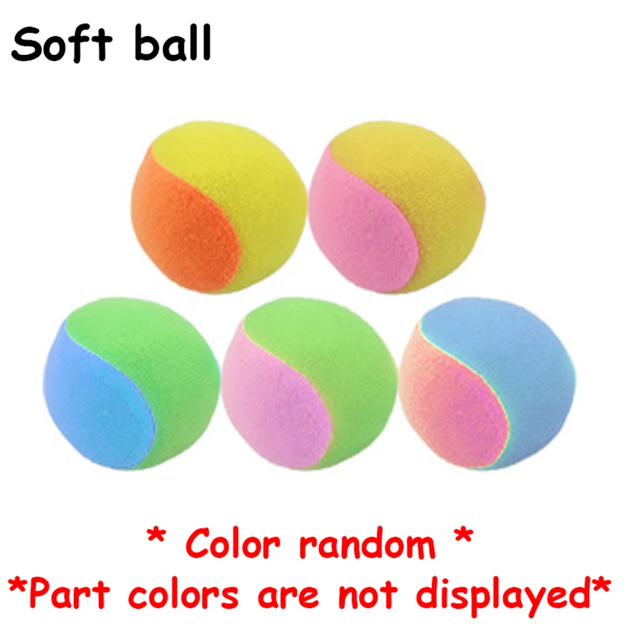 Chaleco de pelota adhesiva para exteriores, 5 colores disponibles, 39x53cm, con 5 uds., pelota suave de 6cm, juguetes deportivos interactivos creativos para exteriores