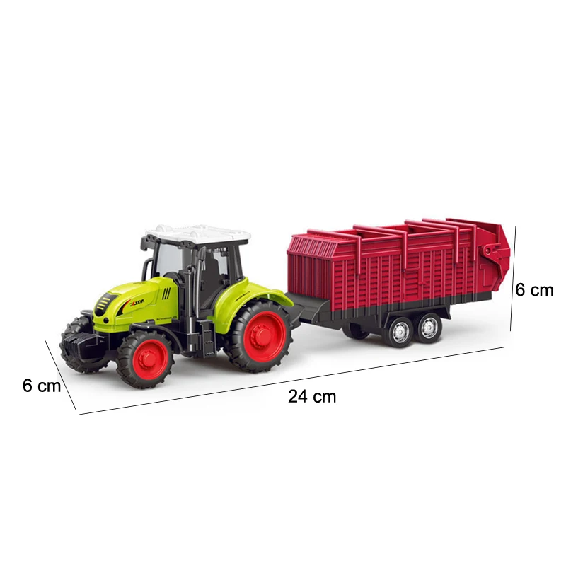 Bauernhof Traktor LKW Traktor Trägheit Auto Transport Pulverisierer Modell Baby Auto Junge Spielzeug Technik Auto Kinder Lernspielzeug