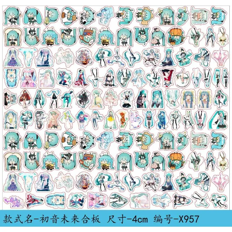 

Hatsune Miku Acrylic Pieces Cute Anime Cartoon Diy Handmade Pendants Jewelry Accessories Double Layer Double Transparent