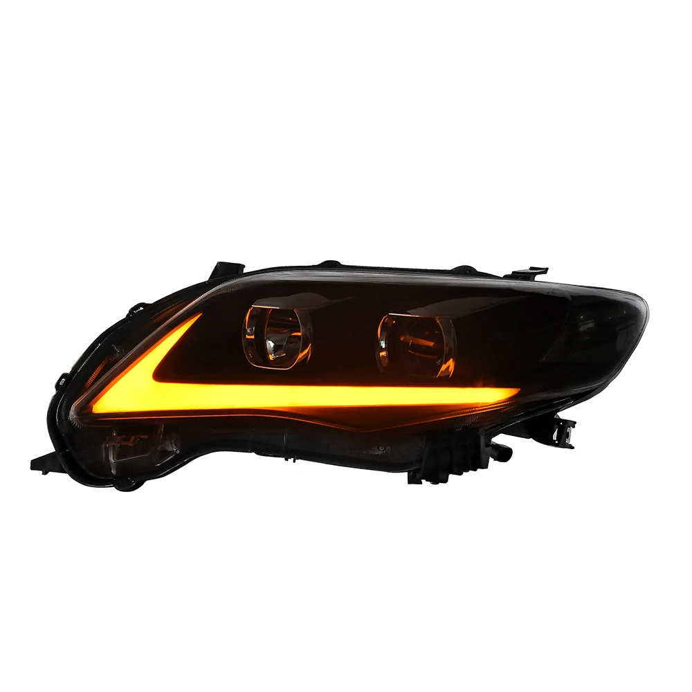 Pair of Car Headlight Assembly Fo Corolla 2011 2012 2013 Car Front Light Plug&Play Auto LED Head Lamp Systemcustomcustom