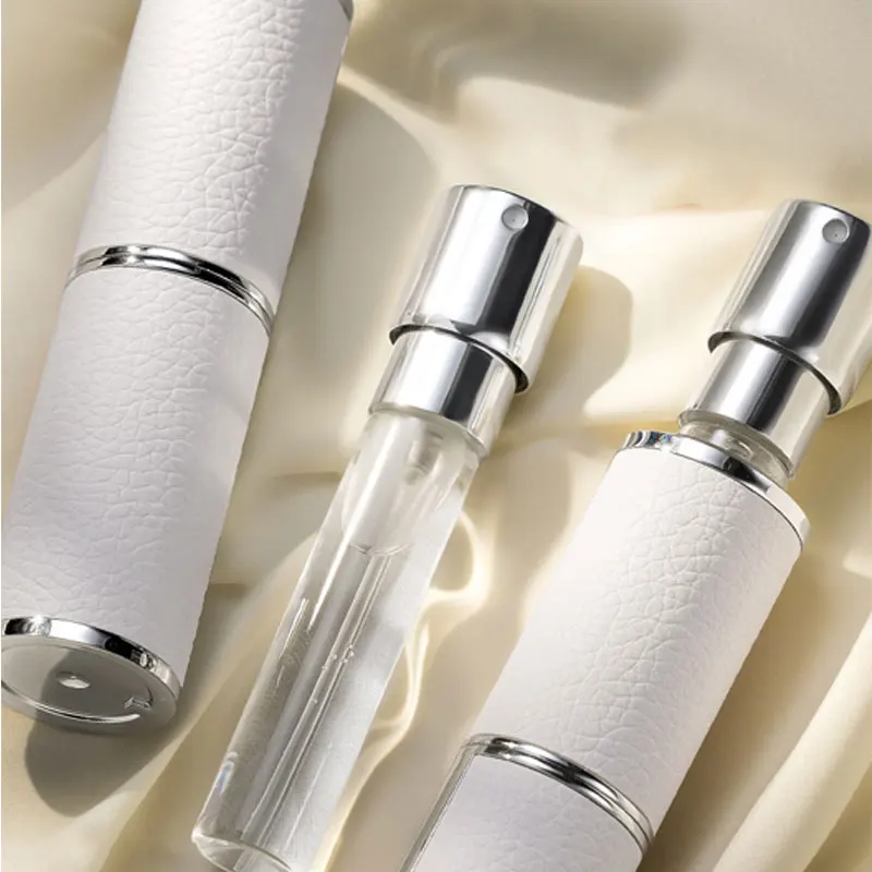 Garrafa de recarga de perfume de couro portátil 8ml recarregável garrafa de perfume spray atomizador perfume viagem ferramenta de cuidados com a pele