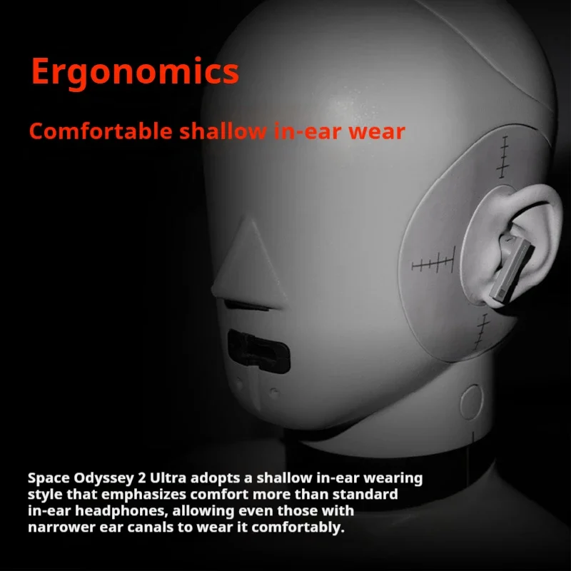 سماعات أذن Space Travel 2 ULTRA اللاسلكية بلوتوث 6.0 بعمر بطارية طويل مع ضبط ANC LDAC النشط للحد من الضوضاء AI