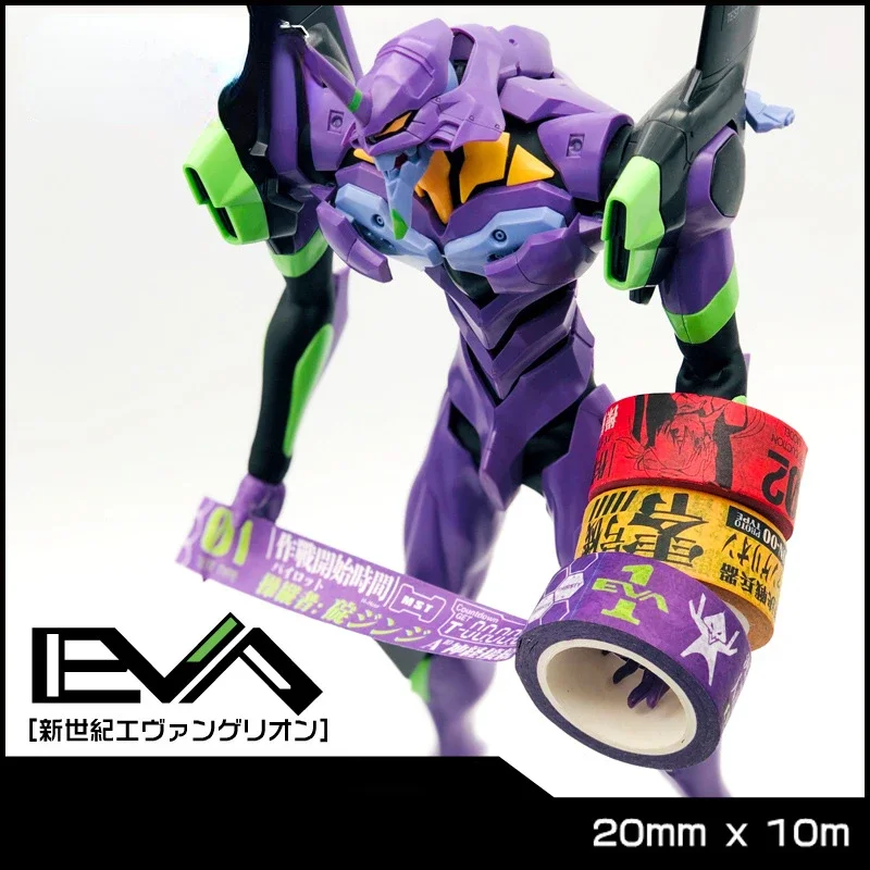 EVANGELION Eva Tape Anime Decoration Tape Paper Cartoon Sticker Masking Tape Scrapbooking School Stationary Office Supplies Gift