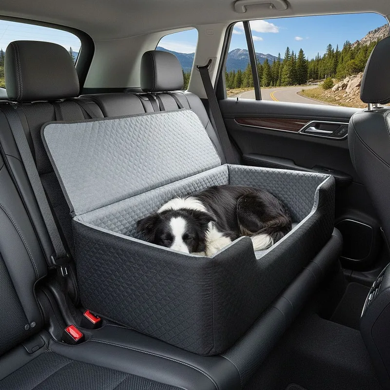 

New Car Outdoor Kennel Car Seat with Shape Medium and Large Dog Rear Seat Pet Sponge Nest