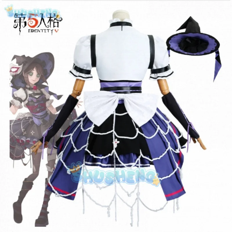 Spel Identiteit V Emma Woods Tuinman Cosplay Kostuum Hoed Bril Accessoires Rekwisieten Halloween Feest Lolita Jurk Vrouw Nieuwe Set