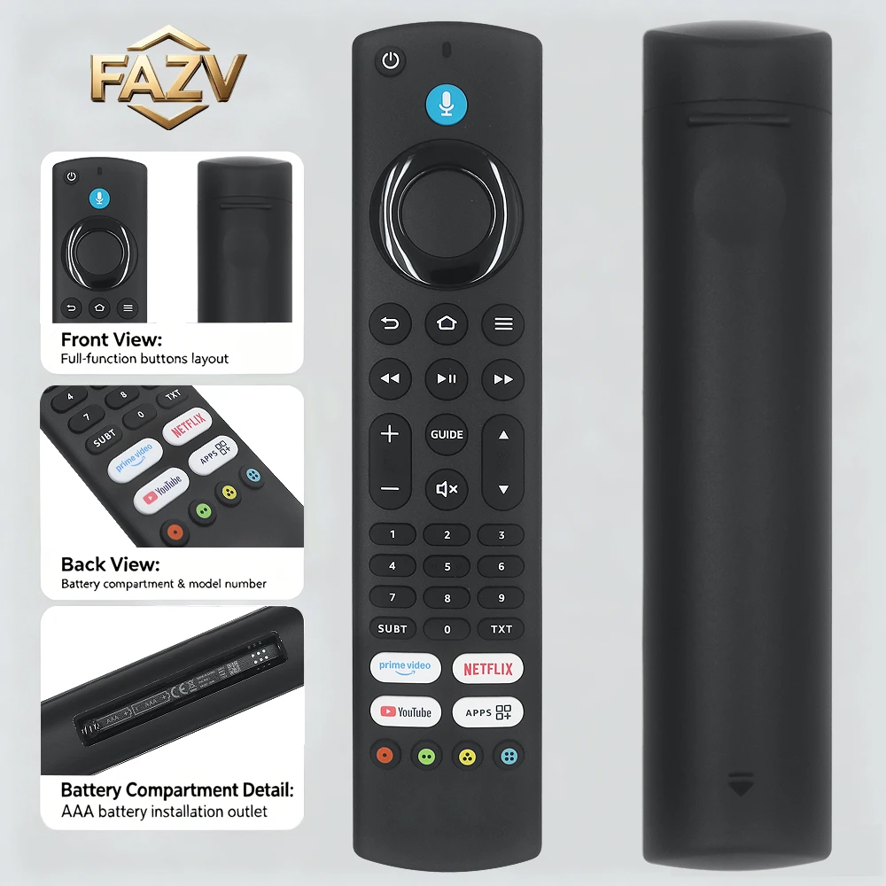 FAZV Voice Remote Control for THOMSON FIRE TV Smart TV