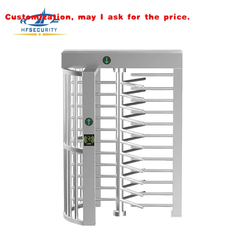 custom.HFSecurity Access Control System Face Recognition Entrance Control System Outdoor Waterproof Full Height Sliding Turnstil