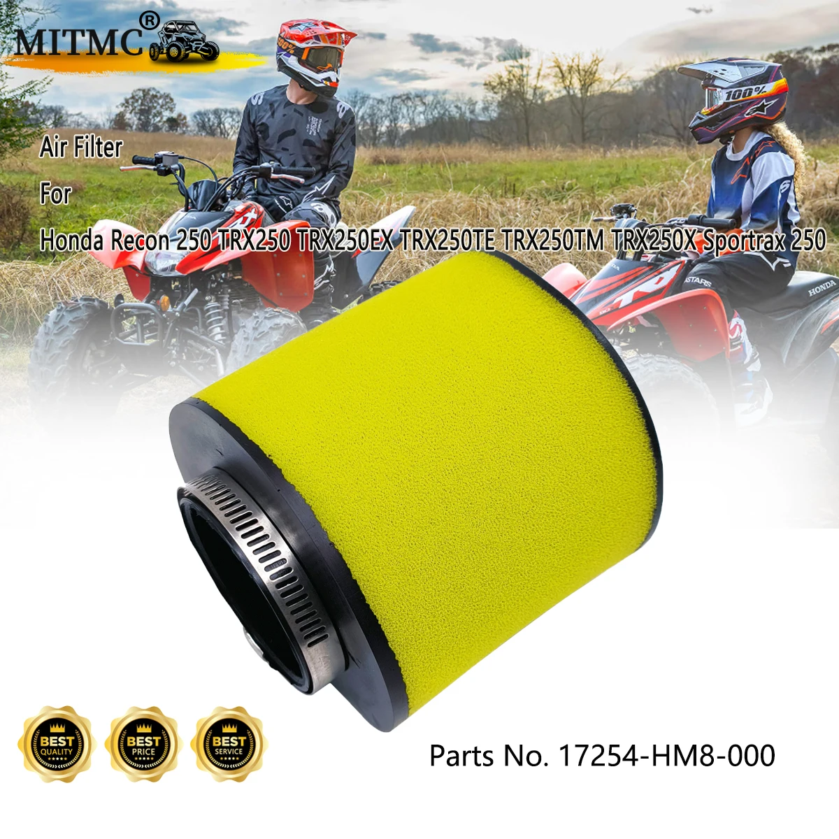 

Воздушный фильтр для Honda Recon 250 TRX250 TRX250EX TRX250TE TRX250TM TRX250X Sportrax 250 17254-HM8-000