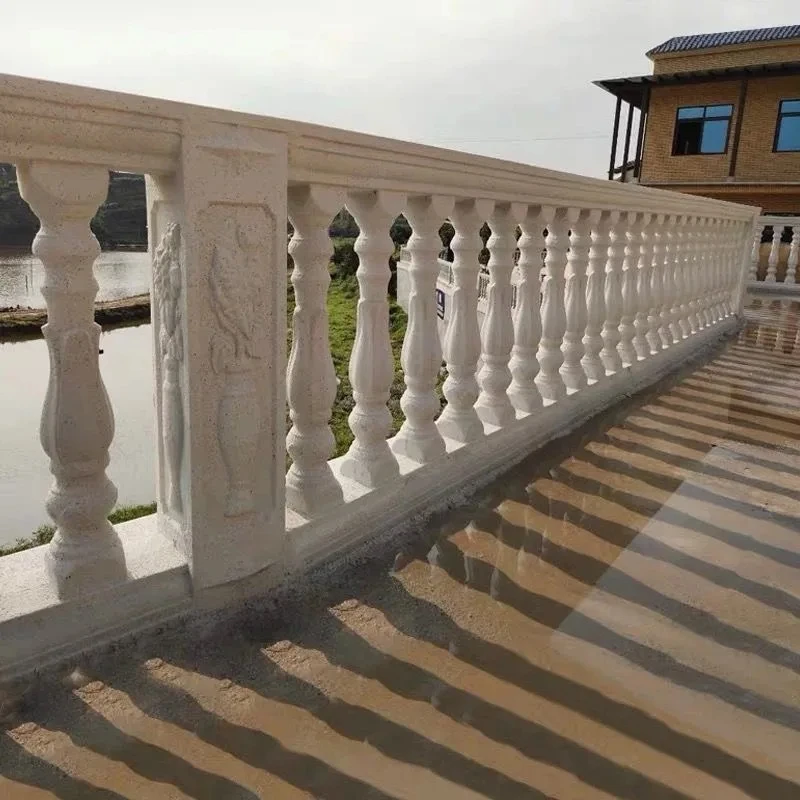 40Cm High European Style Villa Roman Column Mold Guardrail Balcony Decoration Diy Concrete Building Plastic Bottle Gourd Column