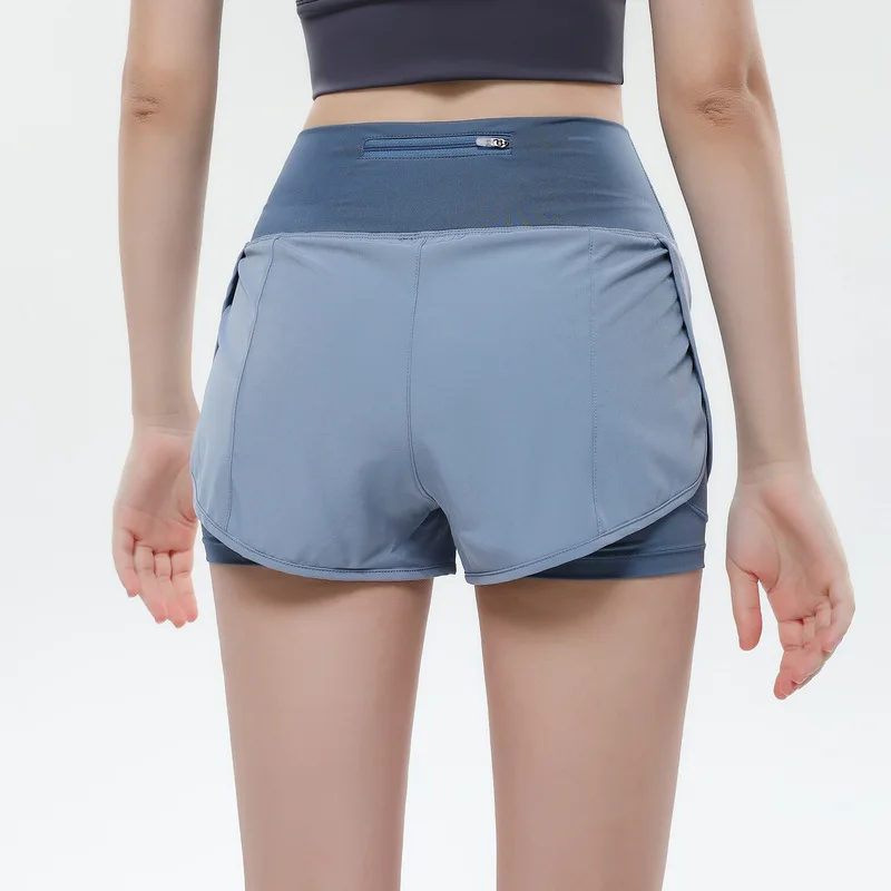Yoga Shorts for Women Summer Fitness Shorts Biker Workout Running Sports Shorts Quick Drying Sportwear With Pocket Breathable