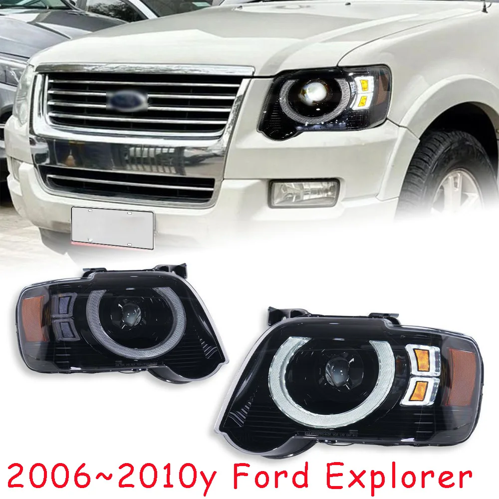 Faro Delantero para Parachoques de Coche para Ford Explorer, Faro Delantero 2006~2010, Accesorios para Automóviles LED, Faro Delantero para Ford Explorer, Luz Antiniebla