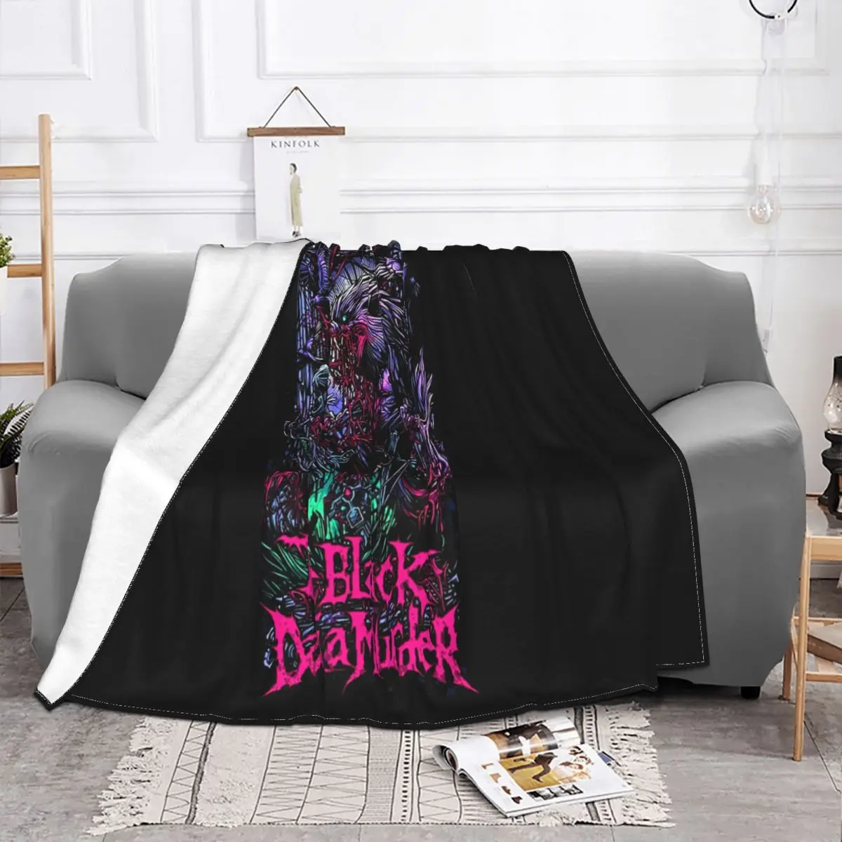 The Black Dahlia Murder Wolfman American Metal Band Mug Sizes S To 6Xl Women Men Throw Blanket