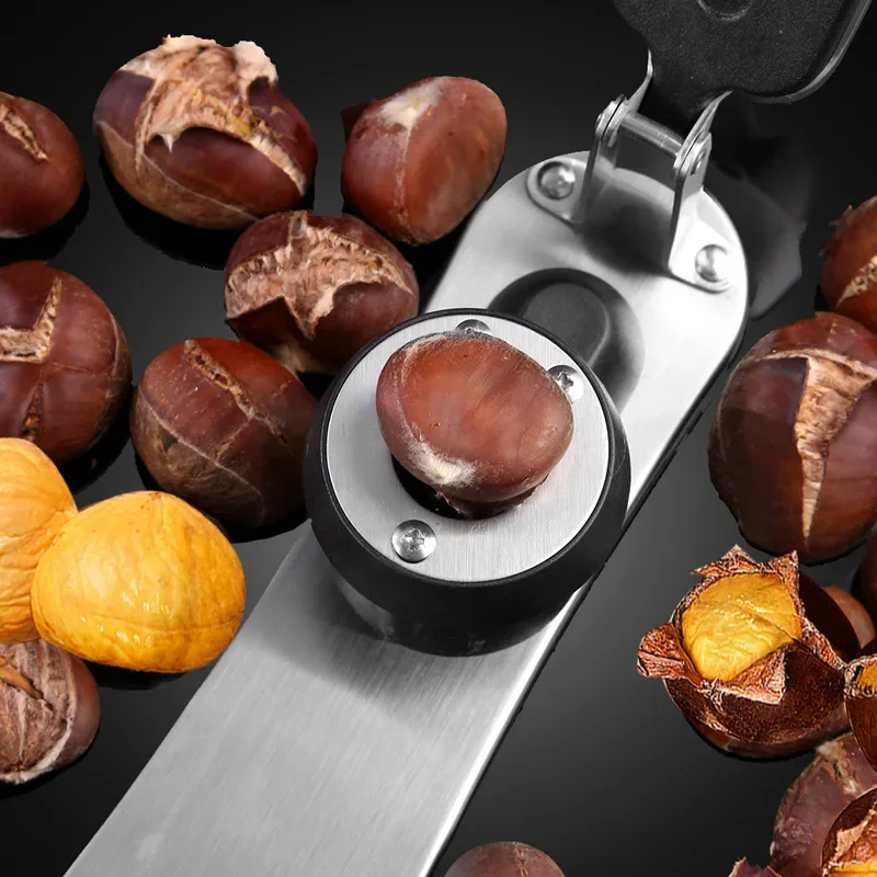 Otwieracz ze stali nierdzewnej 304, przyrząd do łuskania kasztanów, klips do łuskania i urządzenie do obierania, otwieracz do surowych kasztanów