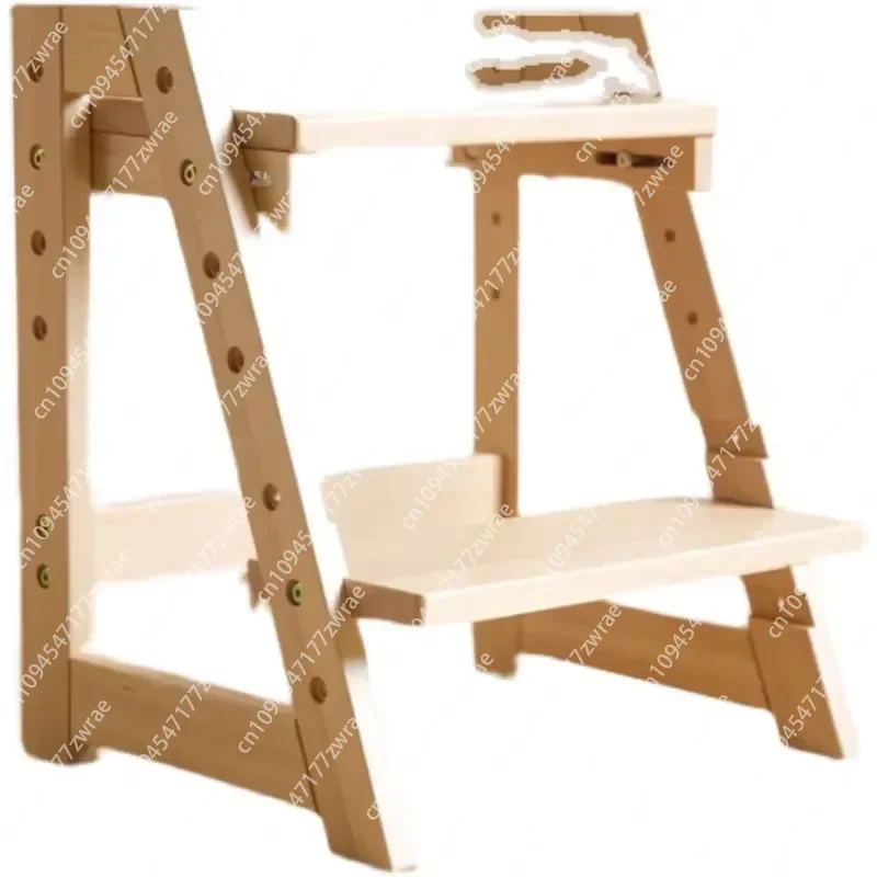 Wooden Stools Wood Toddler Stand Adjustable Children's Chairs Stool Step Stool Learning Tower