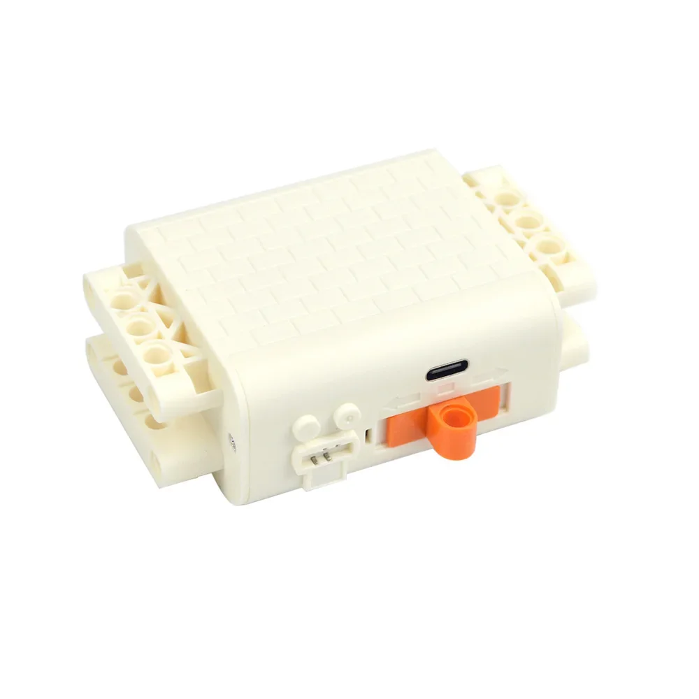 MOC-caja de batería AA de litio recargable técnica, función de potencia, Motor de bloques de construcción compatible con 8883 M XLServo Motor, juguete de ladrillo