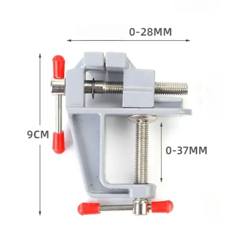 Screw Vise for Craft Mold Fixed Repair Tool 35MM Aluminium Alloy Table Bench Clamp Vise Multi-functional Bench Vise Table