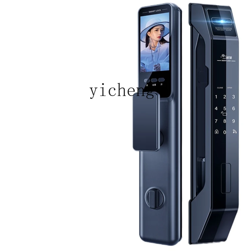 

cc29 Face Recognition Automatic Fingerprint Lock Smart Door Lock Household Anti-Theft Door Electronic Password Lock