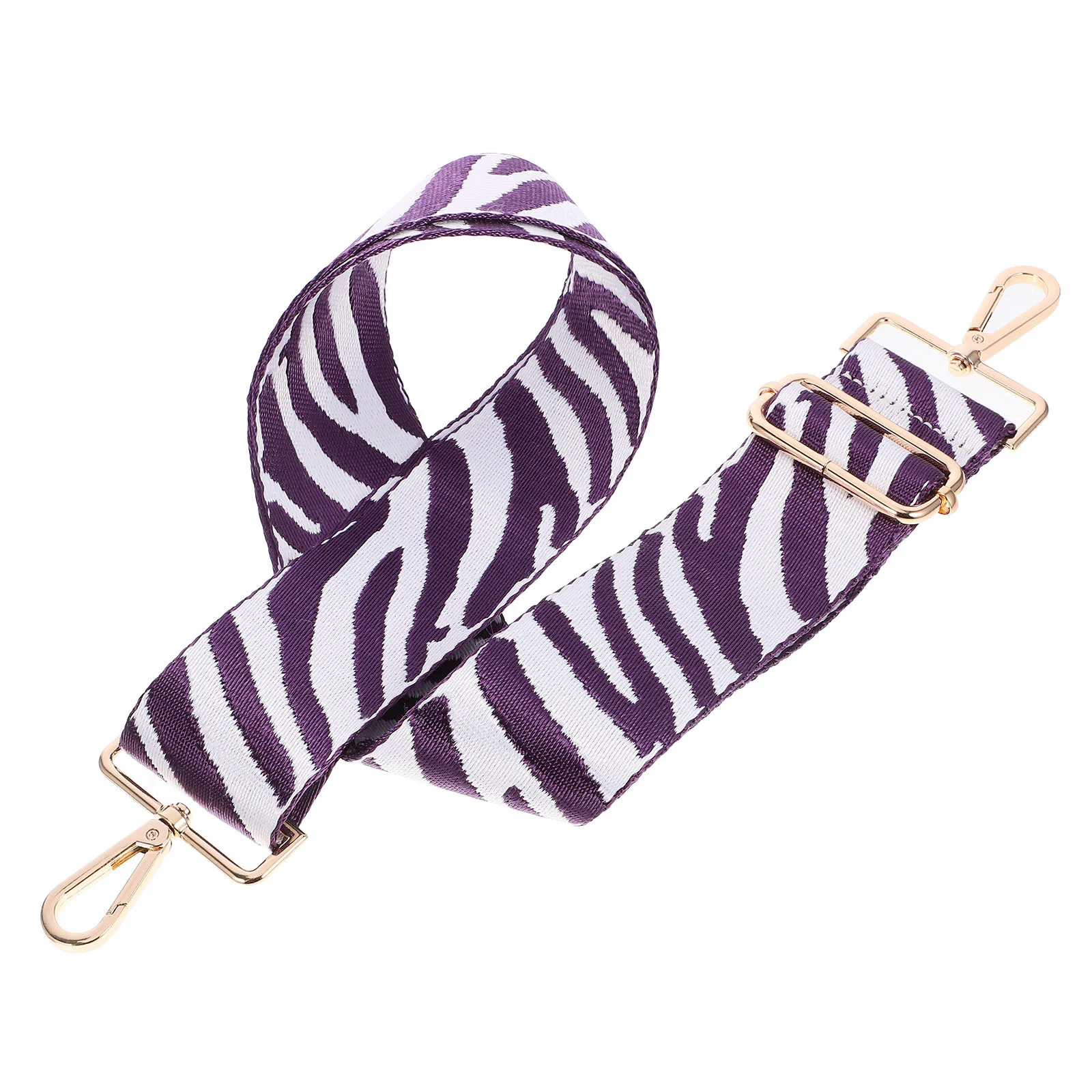 قطعة واحدة من حزام الكتف بطباعة حمار وحشي قابل للتعديل، حزام كروس من القماش القوي لحقيبة استبدال أنيقة وحزام الكتف #4