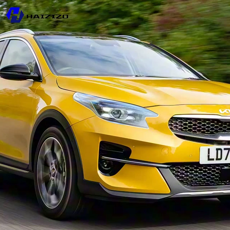 

Для Kia XCee 2019-2021 дымчато-черная защитная пленка для фар из ТПУ, устойчивая к царапинам и ультрафиолетовому излучению, простая установка, комплект виниловой пленки PPF