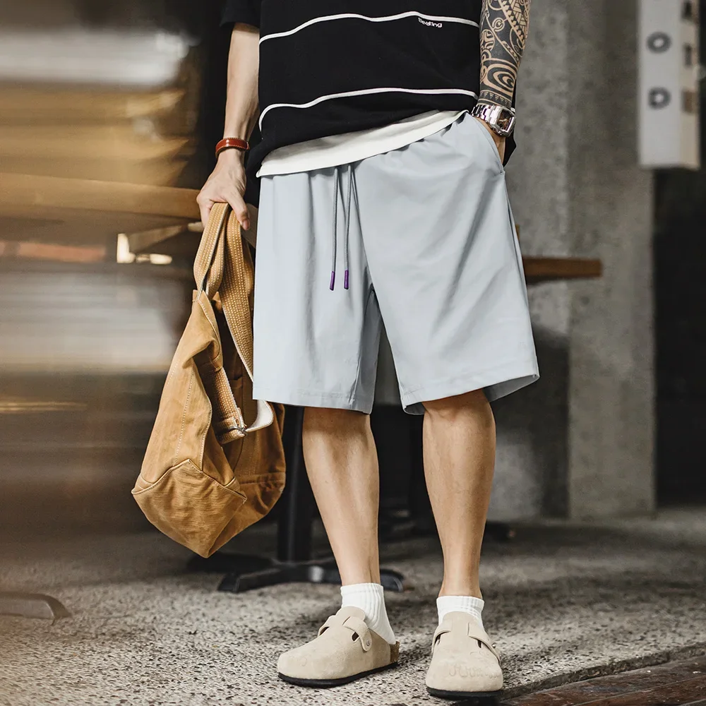 

Легкие шорты Maden UPF 50+ Cool-Touch, мужские летние вязаные баскетбольные шорты с эластичной резинкой на талии, быстросохнущая подошва для бега