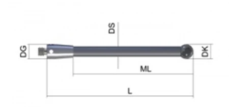 German ZEISS measuring pin 626103-0301-050 silicon nitride measuring ball ZEISS three dimensional measuring pin