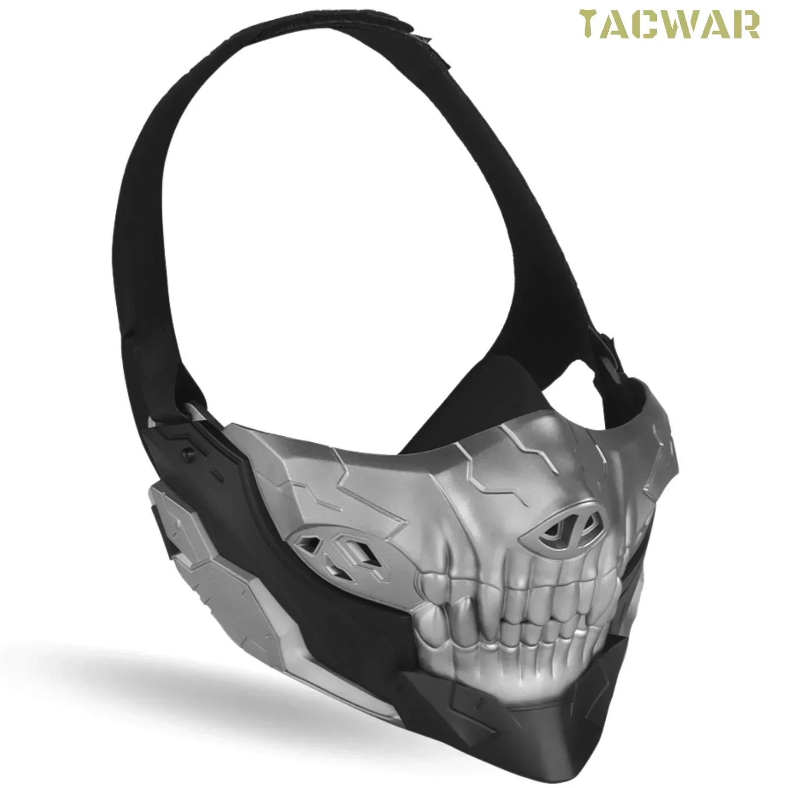 

Маска с черепом для страйкбола, защита лица для страйкбола, охоты, стрельбы CS, маска самурая с черепом Fang Oni для Хэллоуина, косплея