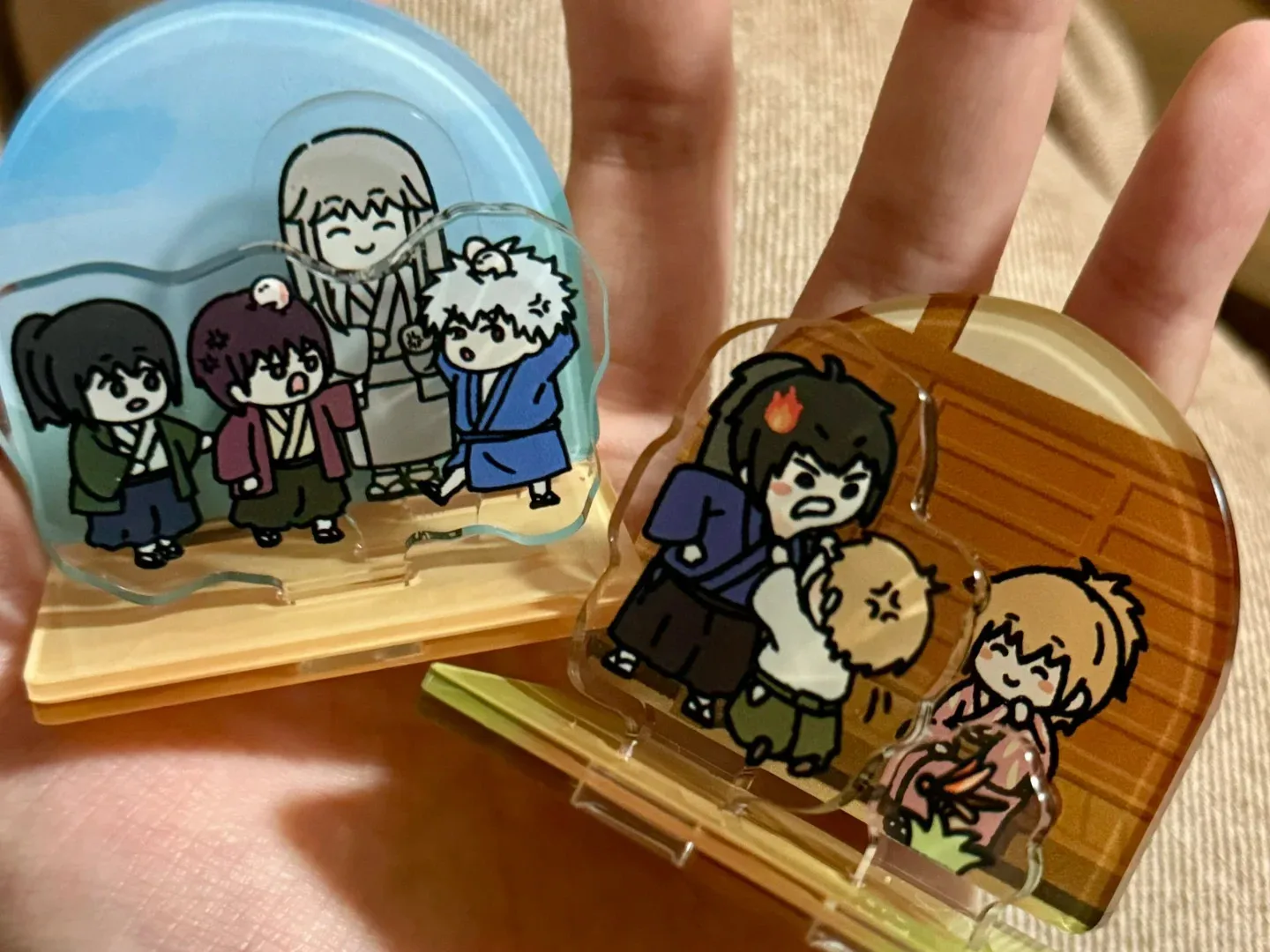 Gintama Gift Toy Figures Acrylic Stand Anime Model Action Figure Ornament Accessories Models Sakata Gintoki Shimura Shinpachi