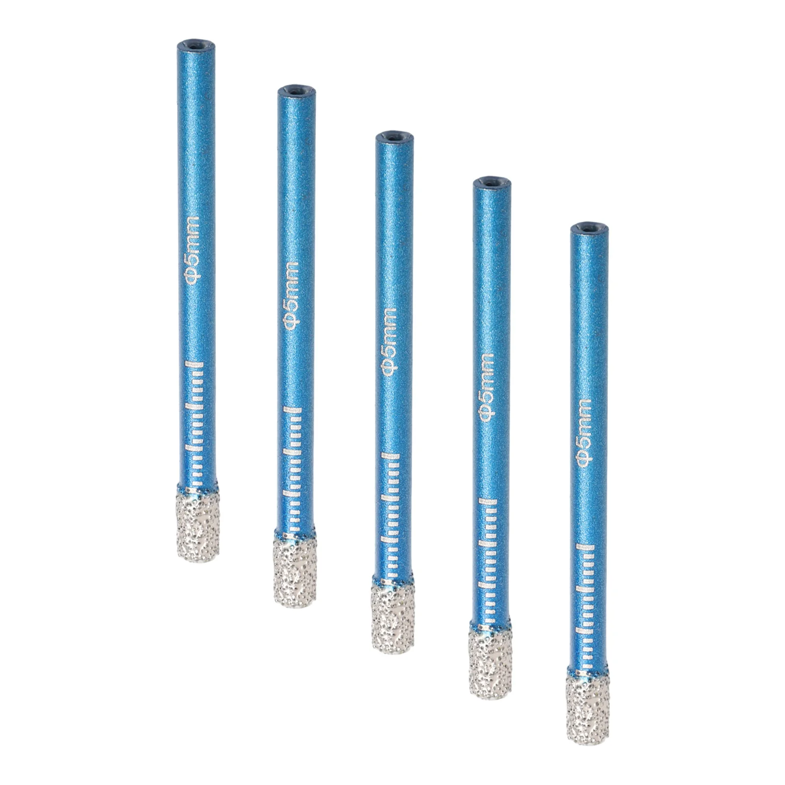 

Dry Drill Drill Bit Workshop Equipment 5PCS 5mm Round Shank Diamond Power Tool For Glass Marble Granite Brand New