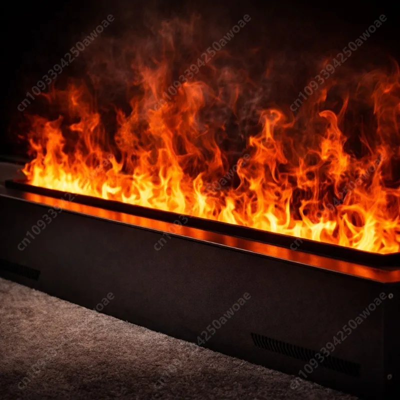 Water Electric Fireplace 3D Mist Fireplace Embedded Realistic Mist Flame Remote Control APP Interior Decoration Steam Fireplace