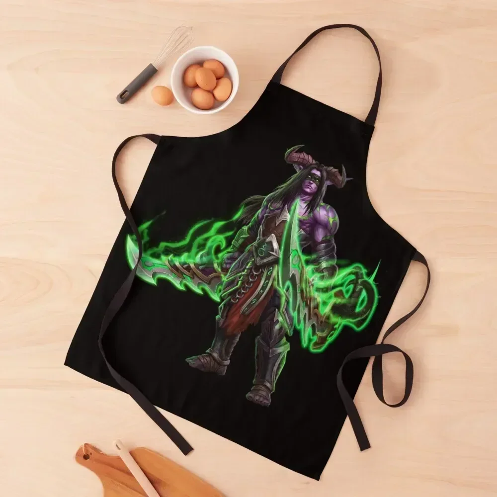 

Warcraft Demon Hunter Apron Women Kitchen'S men Household Items Kitchen Kitchen Items Apron