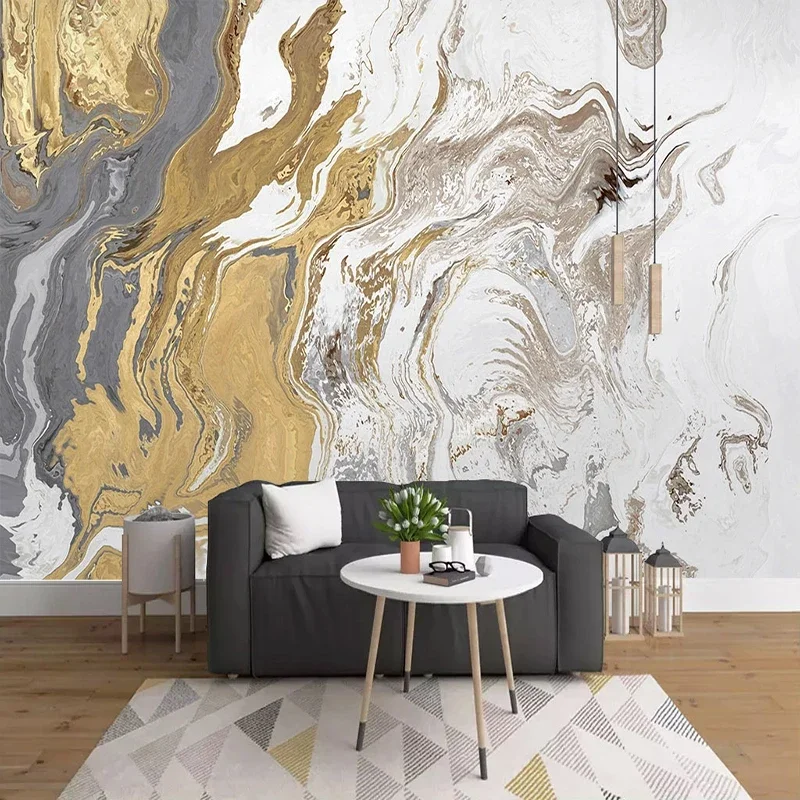 

Abstract Light Luxury Mood Golden landscape Photo Wall Murals Wallpaper Wall Cloth Living Room Bedroom Home Decor Art Wall Paper