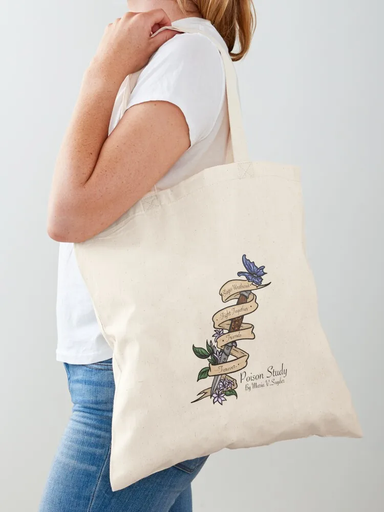 Original Poison Study Switchblade Quote Tote Bag canvas tote bag shoping bag