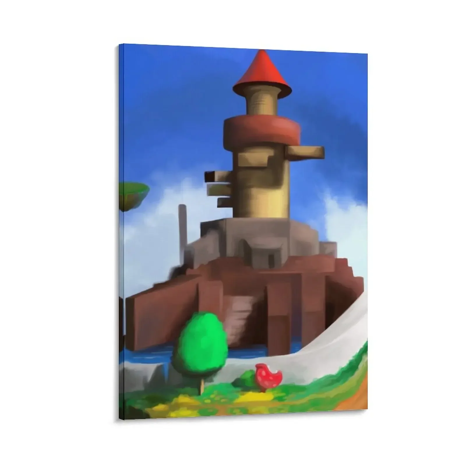 

Whomp's Fortress Canvas Painting decoration for the room aesthetic room Decoration bedroom