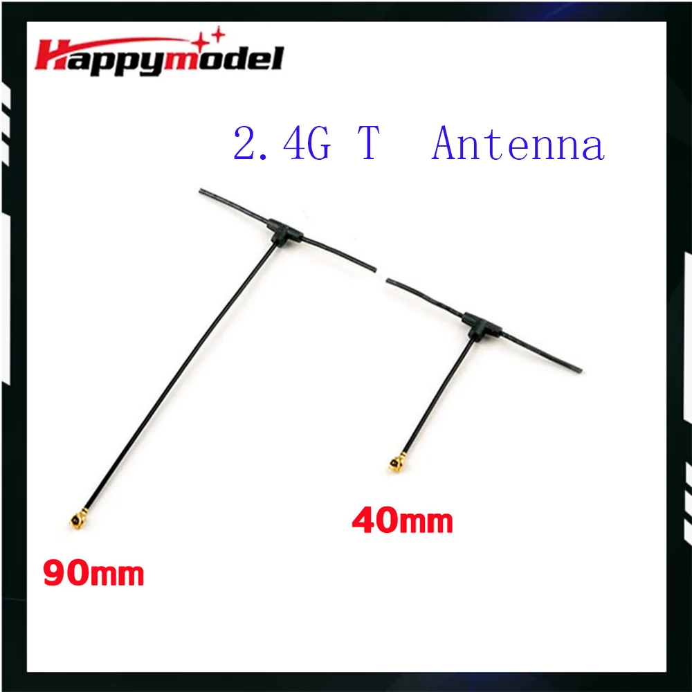 Happymodel 2.4G T Omnidirectional Antenna 40MM/90MM For ELRS EP1 EP2 Receiver IPEX/IPX/U.FL TBS Tracer