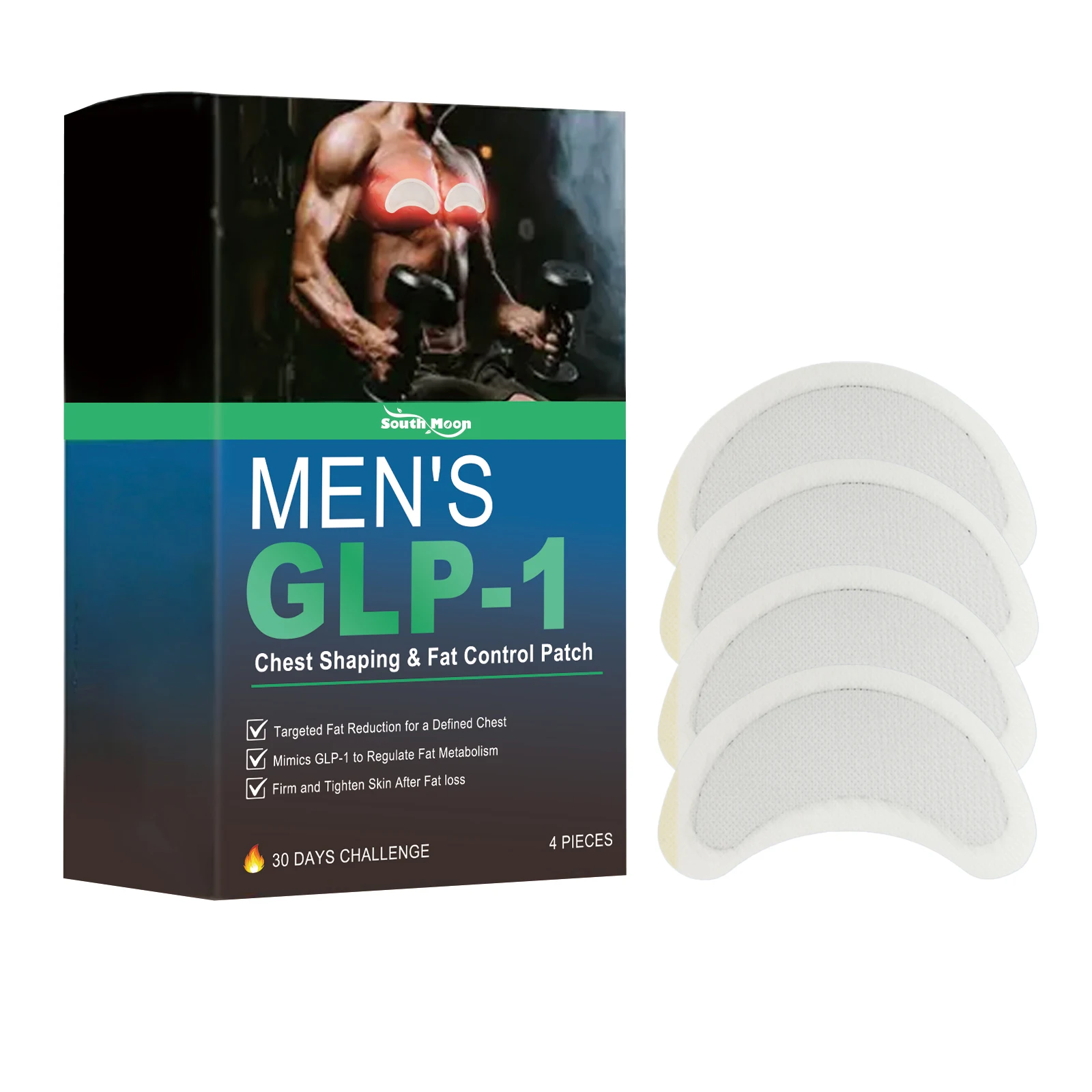 Man Gynecomastia Removal Patch Breast Reduction Tighten Anti Cellulite Strengthen Belly Muscle Body Fitness Shrink Chest Patch