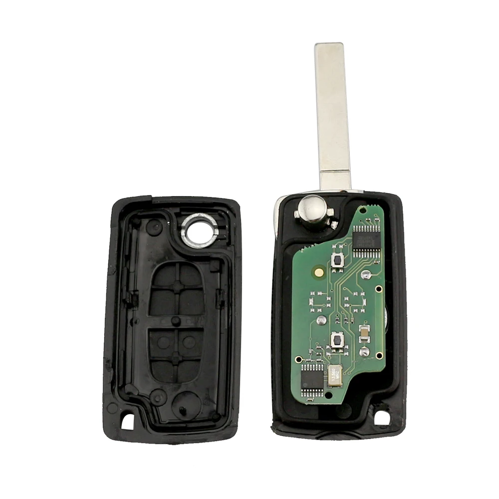 YIQIXIN Flip chiave per auto a distanza per Citroen C2 C3 C4 C5 C6 C8 Xsara Picasso per Peugeot 107 207 307 308 407 CE0536/0523 ASK 433Mhz