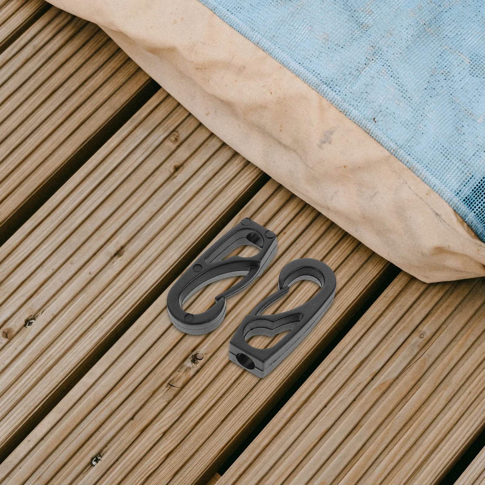 

10Pcs Kayak Bungee Cord Clips Plastic Elastic Rope Buckles Connectors Canoe Dock Lines Accessories Water Activities