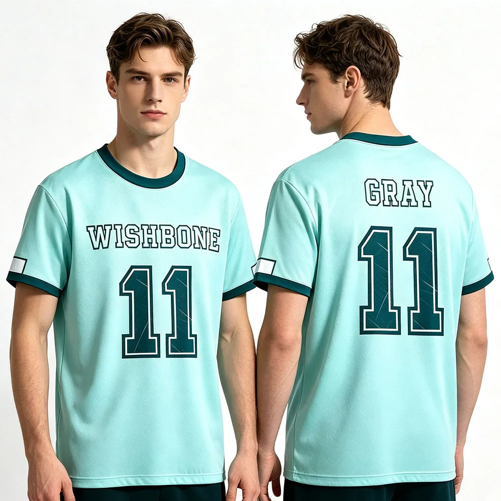 Conan Gray Wishbone T Shirts Gray #11 Mesh Jersey Summer Women Men Casual Breathable Tee O-neck Short Sleeve High Street Clothes