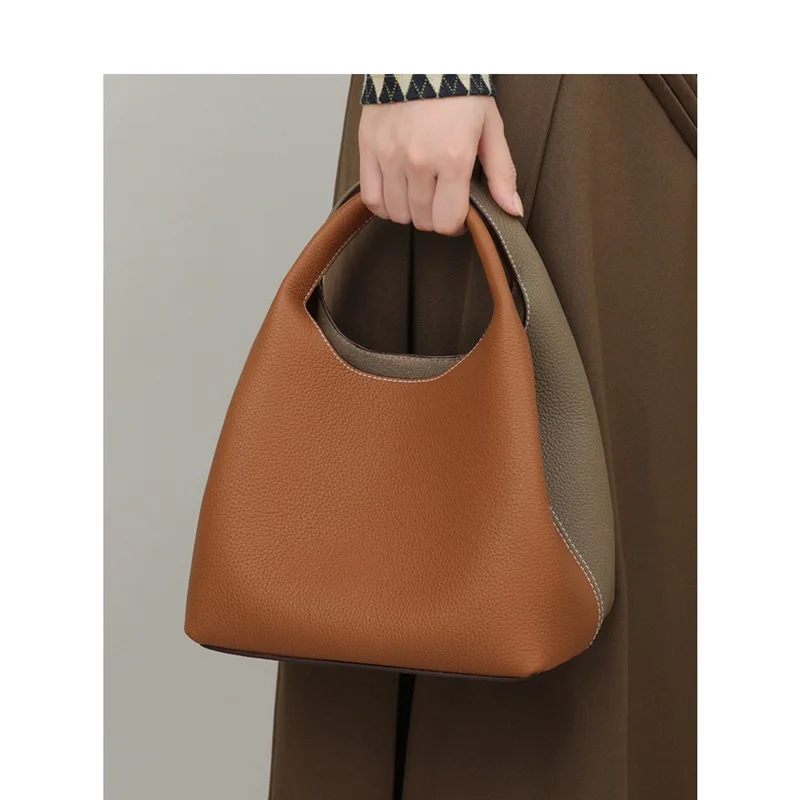 Leather skin bags for women purses and handbags Large Advanced Single-shoulder bag Crossbody bag New model Commute