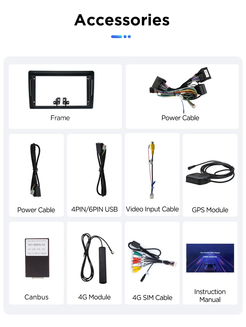 Junsun Android Auto Autoradio für Peugeot 407 SW CC 2004 2005 2006 2007 2008 Multimedia Wireless Apple CarPlay Intelligente Systeme IPS Touchscreen Stereo Video Player 2 Din Autoradio Head Unit Navigation BT GPS 4G WIFI FM AM DSP RDS SWC – Detail 19