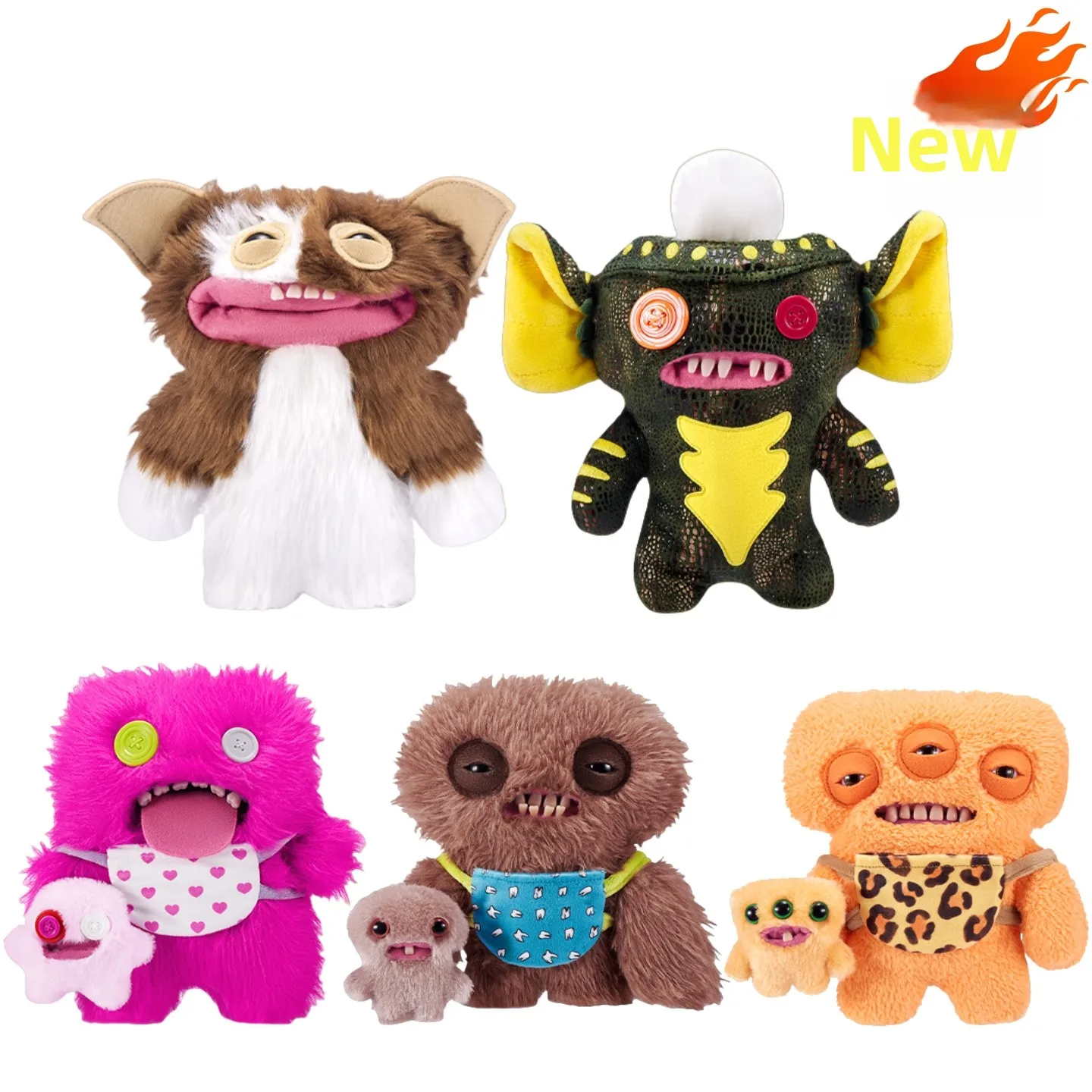 

Fuggler Teeth Monster Little Monster Series Плюшевая игрушка Take The Kids Out Series Color Blocking Tooth Monster Dolls Подарки для ребенка
