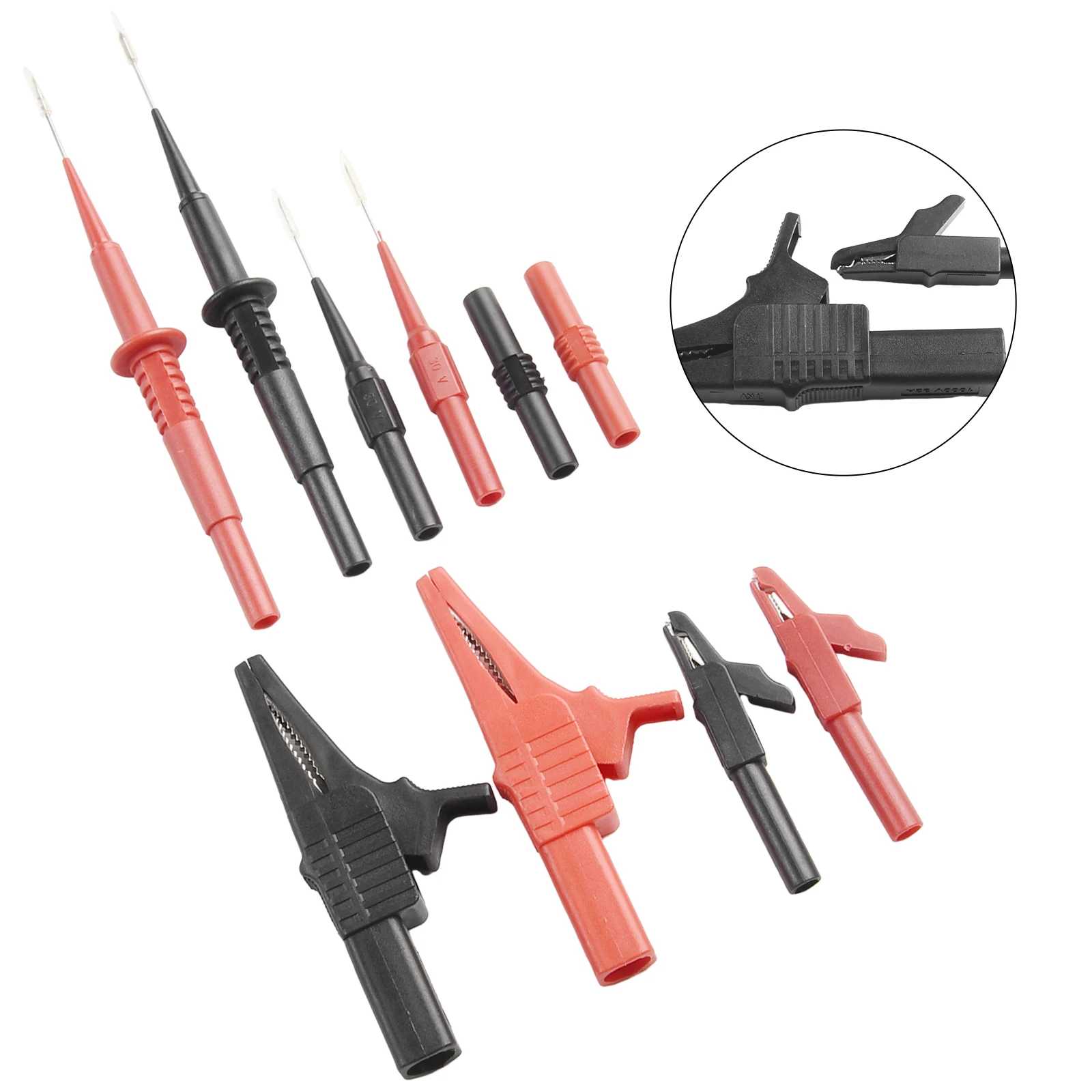 Comprehensive Multimeter Test Probes Kit with Secure Grip and Rubber Overmolded for surface for Accurate Measurements