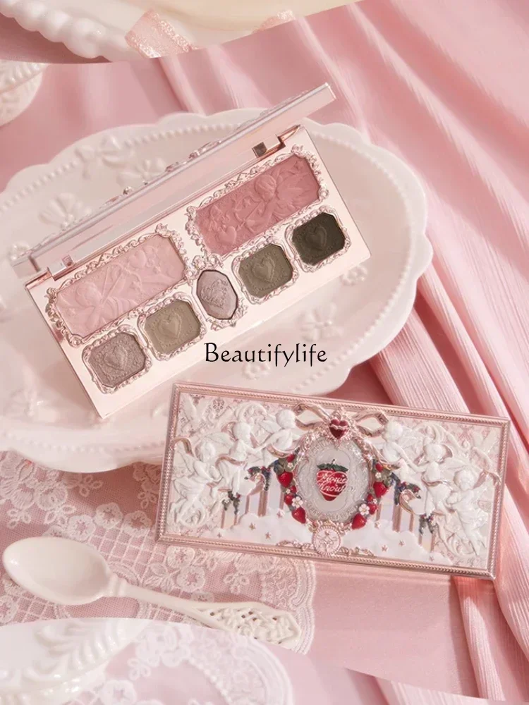 [New Product] Flower Knowledge Strawberry Cupid Facial Comprehensive Disc Blush Eyeshadow Highlight