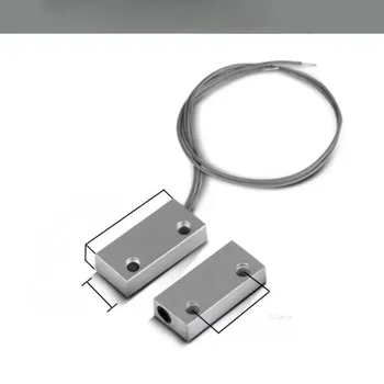 Manyetik kapı sensörü pencere kapısı GSM alarm erişim kontrol sistemi için Metal kepenk kapı kontak anahtarı